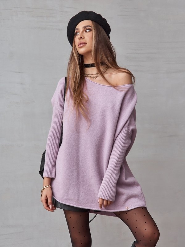 Sweter Melia Fioletowy