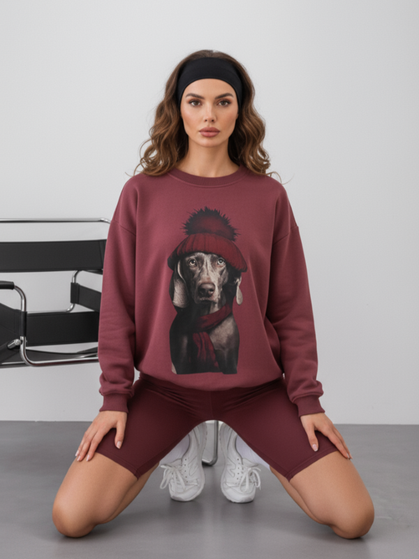 Bluza Adina Dog Bordowa