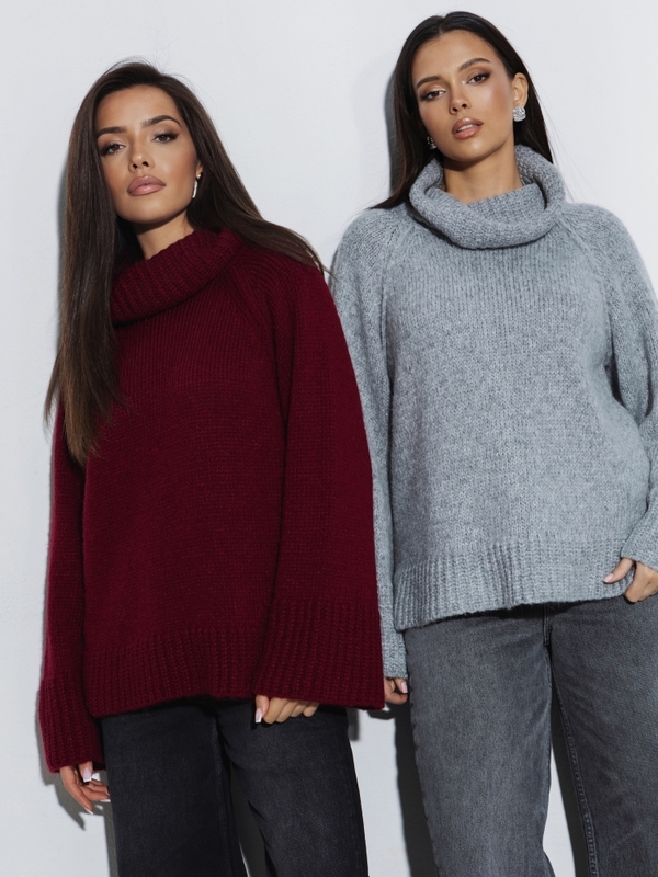 Sweter Bonso Bordowy