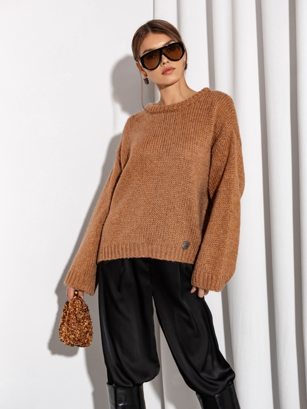 Sweter Lorelaj Karmelowy