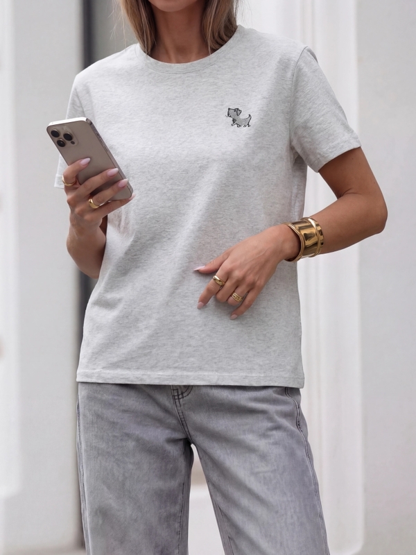 T-shirt Osvyn Dog Szary