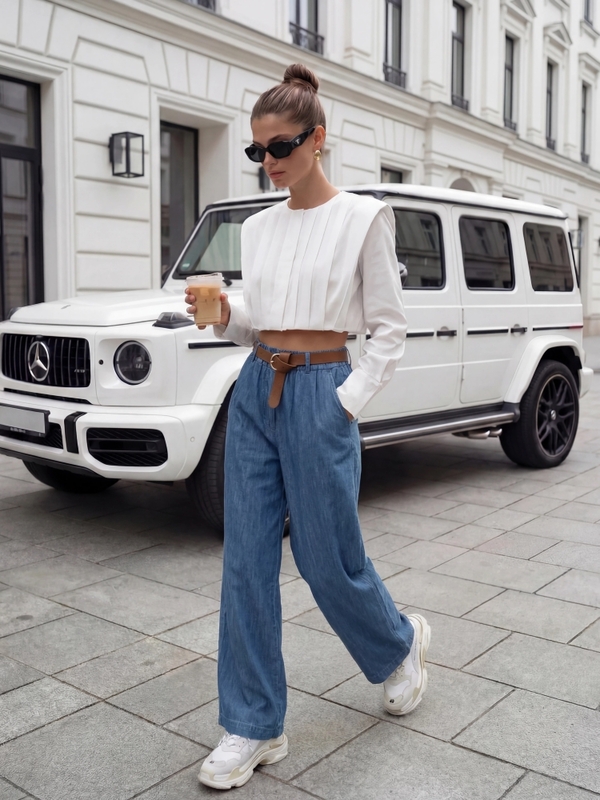 Spodnie Bertrand Jeans Niebieskie