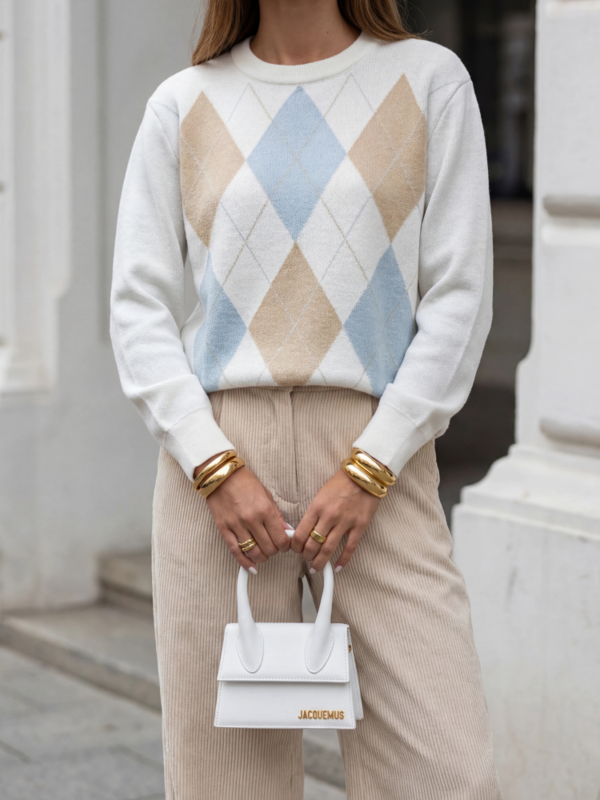 Sweater Elean Azure White