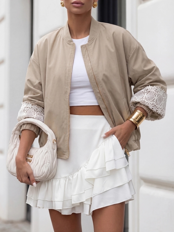 Kurtka Mozelle Beżowa