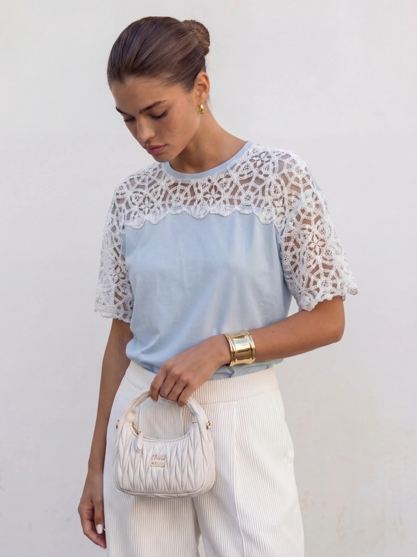 Bluzka Clementine Błękitna