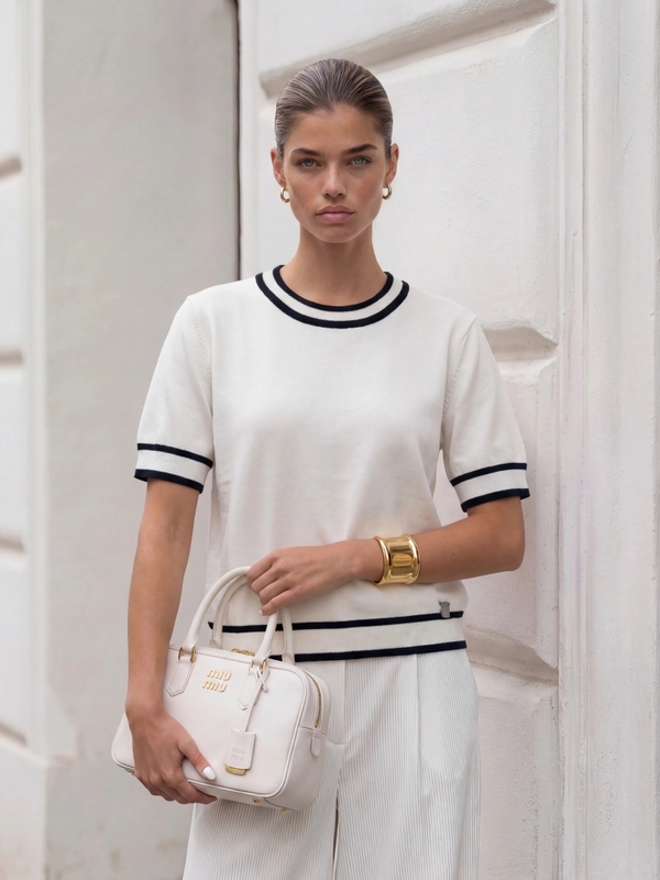 Sweater Gretis White Black