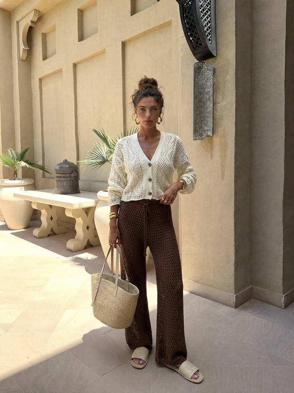 Spodnie Joseph Brązowe