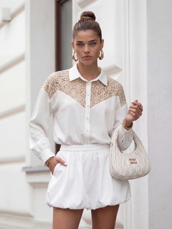 Koszula Arlette Beige Ecru