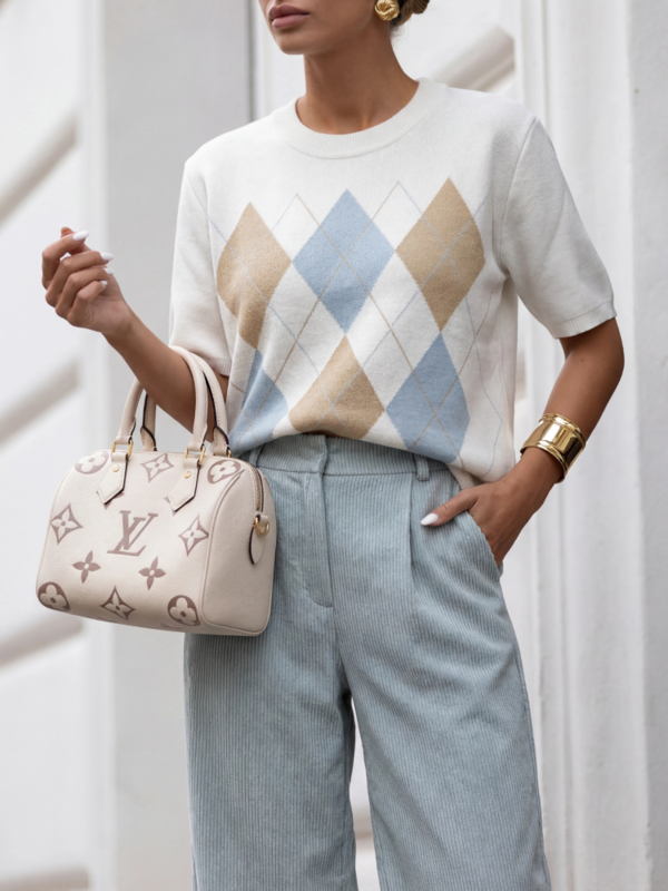 Sweater Agnessio Azure White