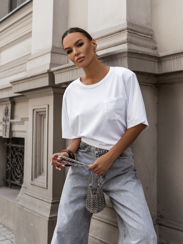 T-shirt Devos Biały