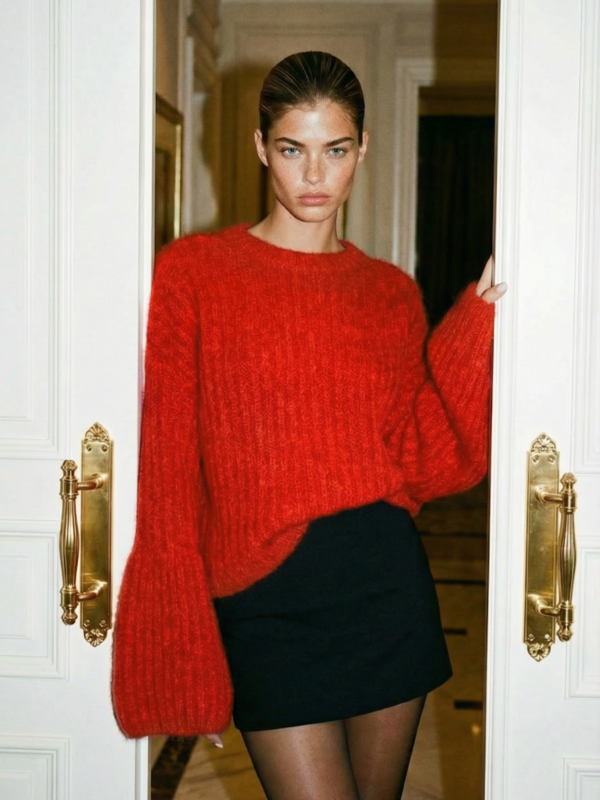 Sweter Cornelius Premium Czerwony