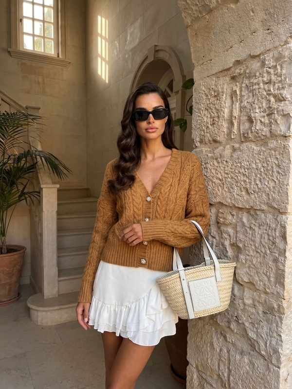 Sweter Amelia Karmelowy