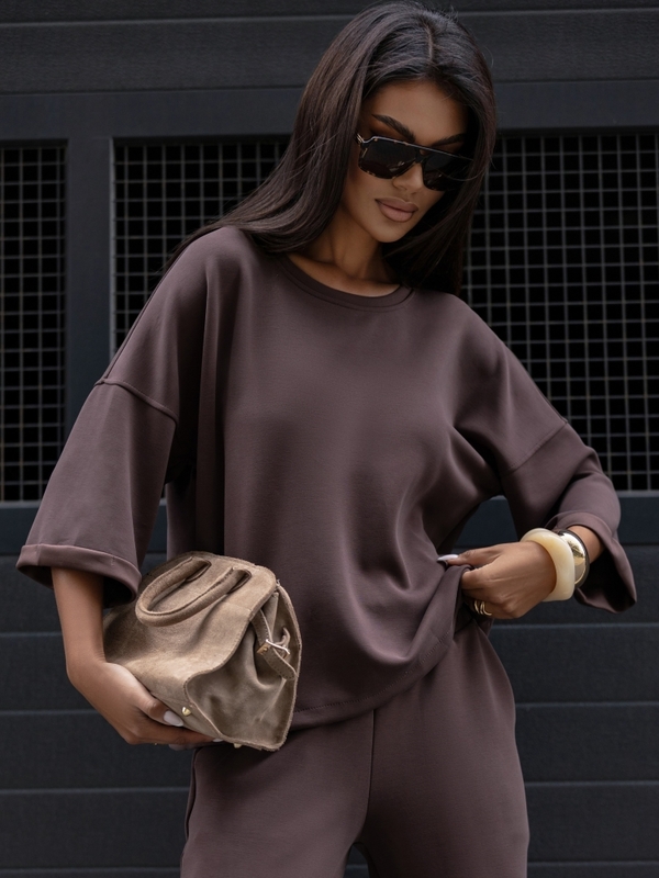 Bluza Sigrid Brązowa