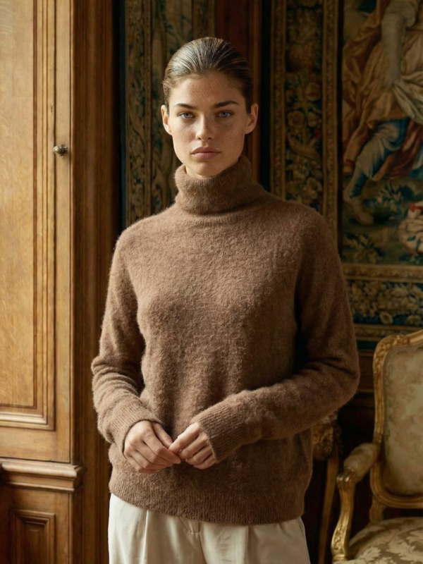 Sweter Artem Brązowy