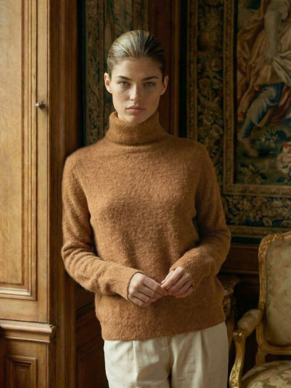 Sweter Artem Karmelowy