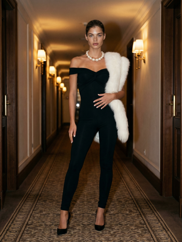 Kombinezon Kertis Czarny