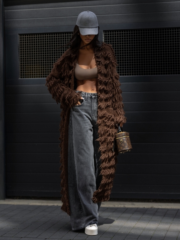Sweter Bohemian Brązowy