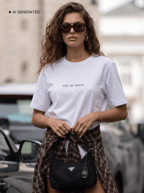 T-shirt Not So Basic Biały