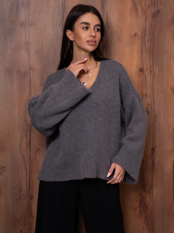 Sweter Nicollo Premium C. Szary