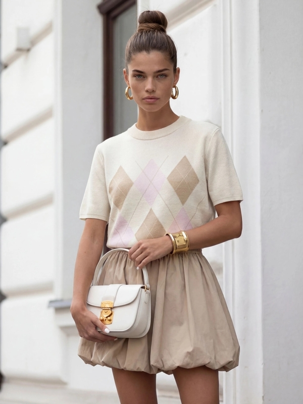 Sweter Agnessio New Beżowy