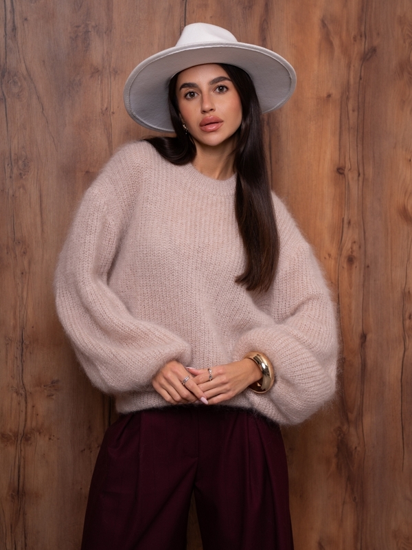 Sweter Vela Premium Beżowy
