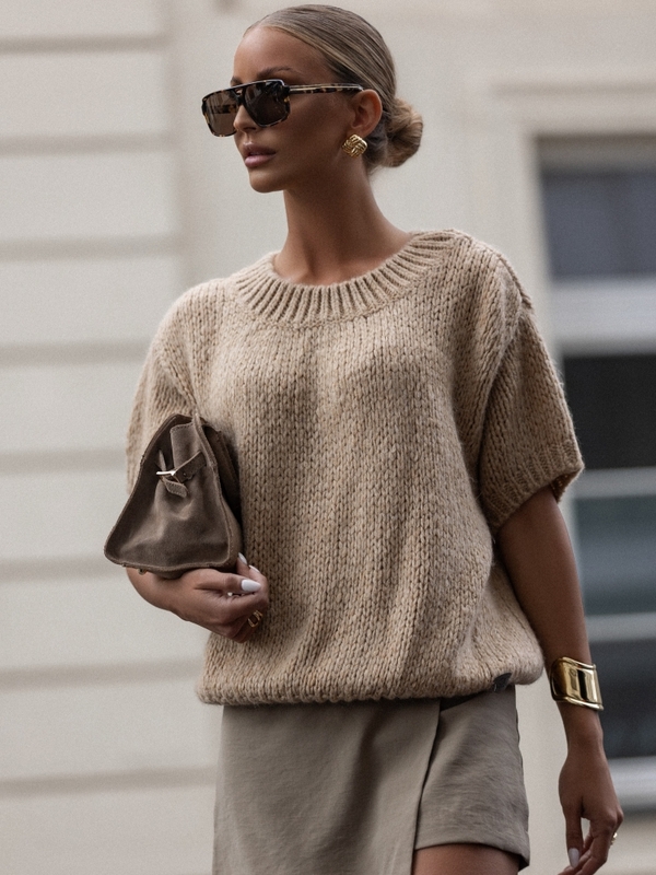 Sweter Barry Karmelowy