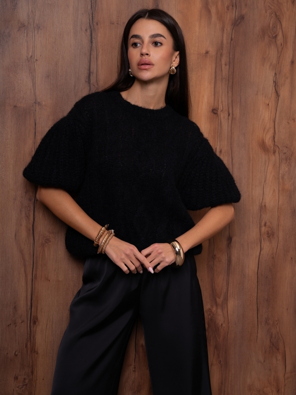 Sweter Serafin Premium Czarny