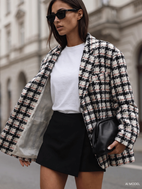 Marynarka Gladys Print Czarna