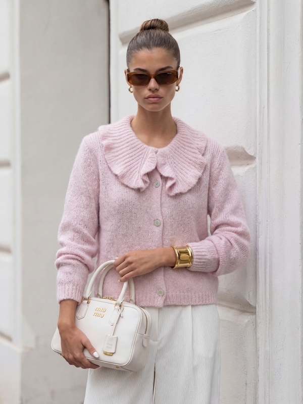 Sweter Theodor Premium Różowy