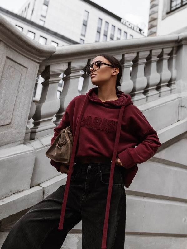 Bluza Noero Bordowa