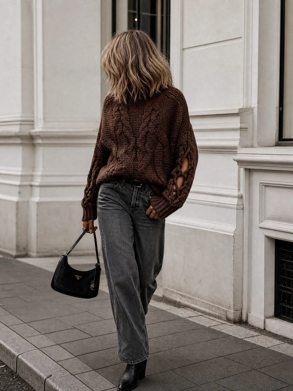 Sweter Sheridan Brązowy