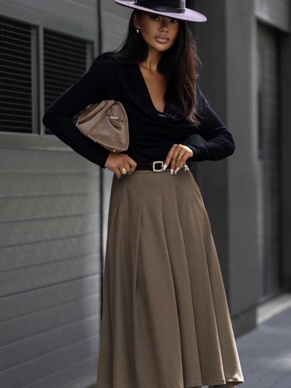 Sukienka Geraldia Black Beżowa