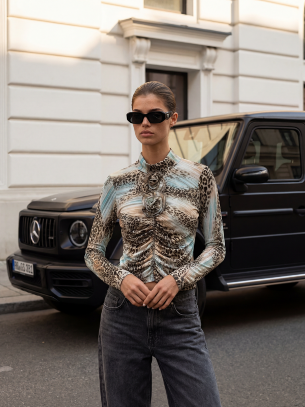 Bluzka Roxelana Panther Beżowa