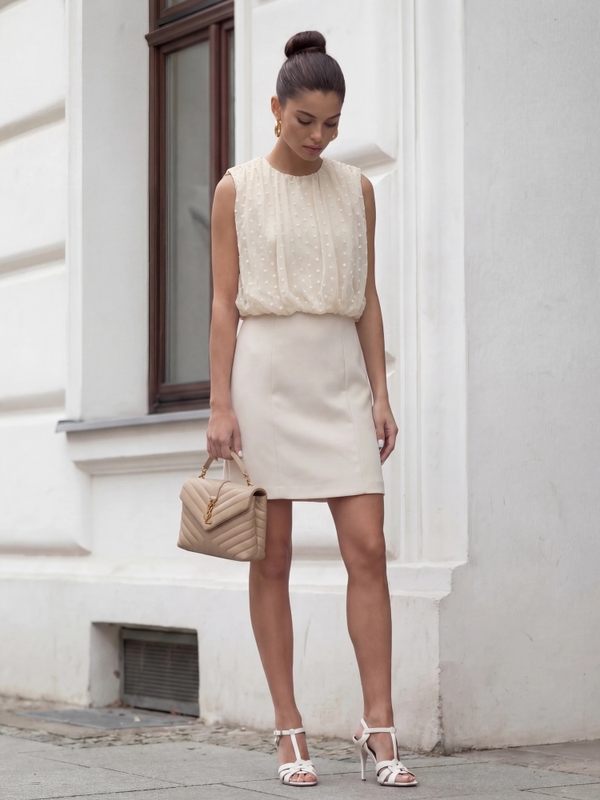 Sukienka Dorita Beżowa