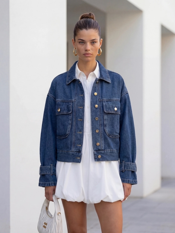 Kurtka Tamara Jeans Niebieska