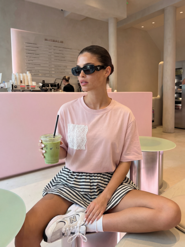 T-shirt Vincent Brudny Róż