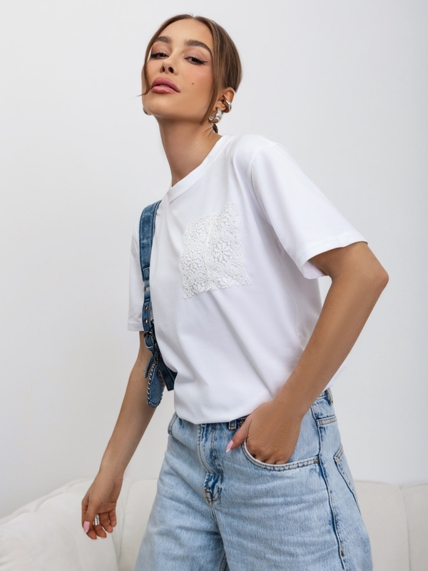 T-shirt Vincent Biały