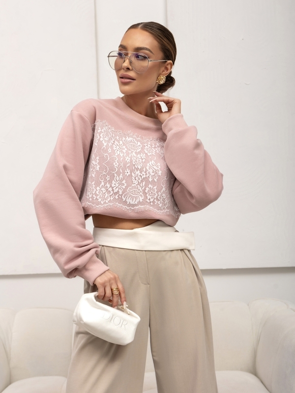 Sweatshirt Lilianna Dirty Pink