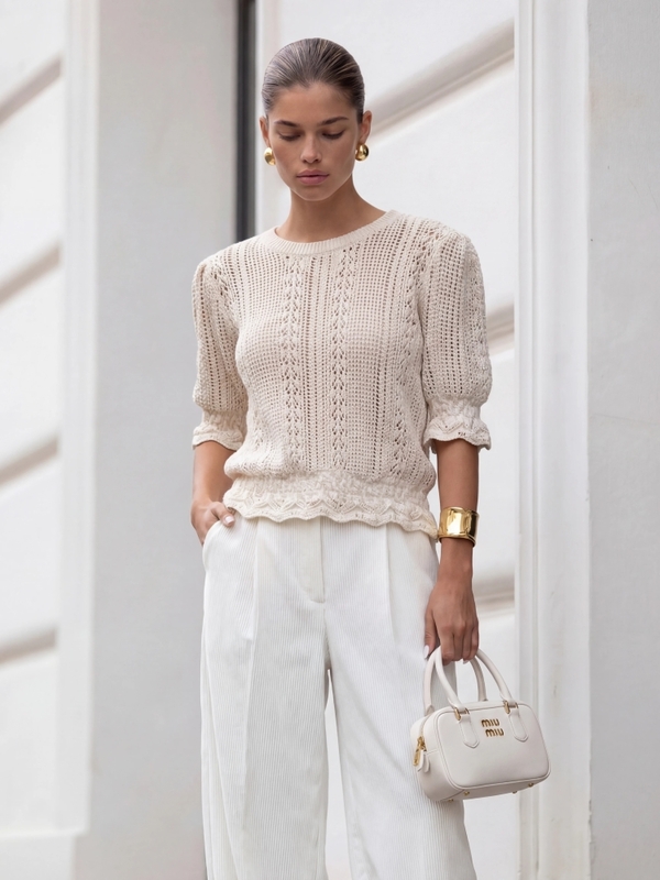 Sweter Silas New Beżowy