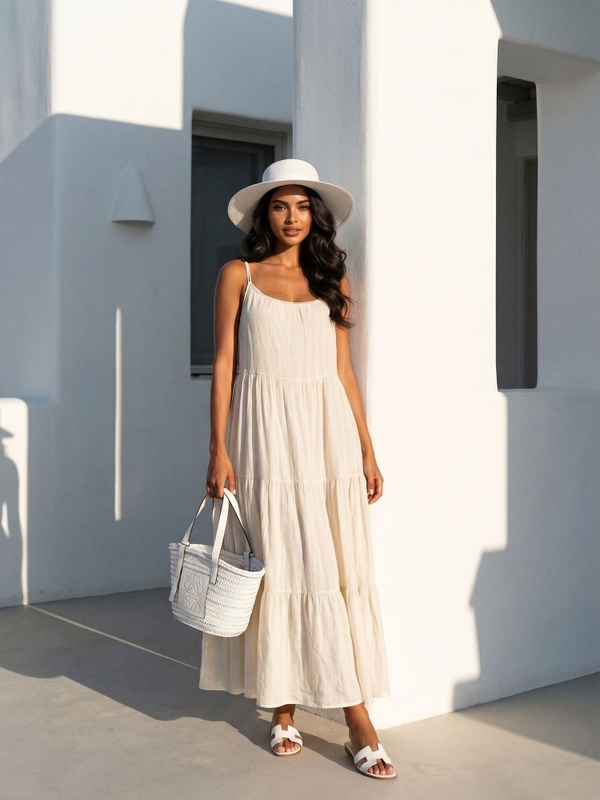 Dress Anvitia Beige
