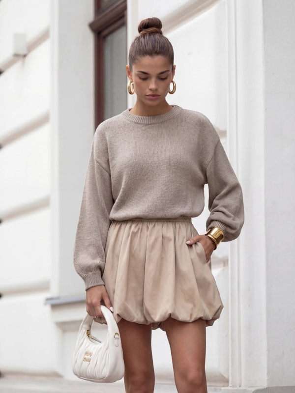 Sweter Kaspian C. Beż