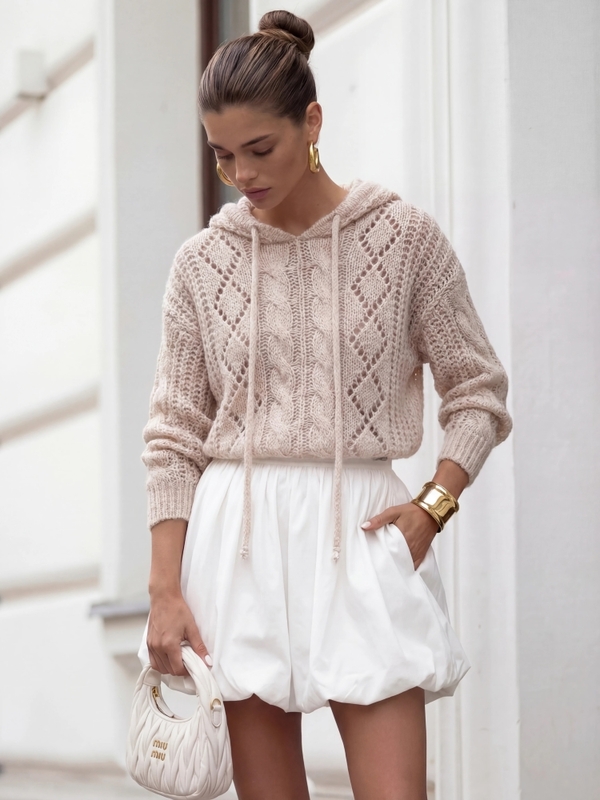 Sweter Harmon Pudrowy