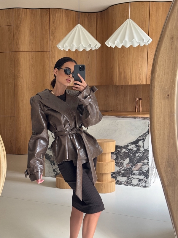 Coat Mugia Brown
