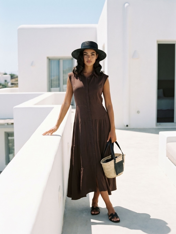 Dress Alinera Brown
