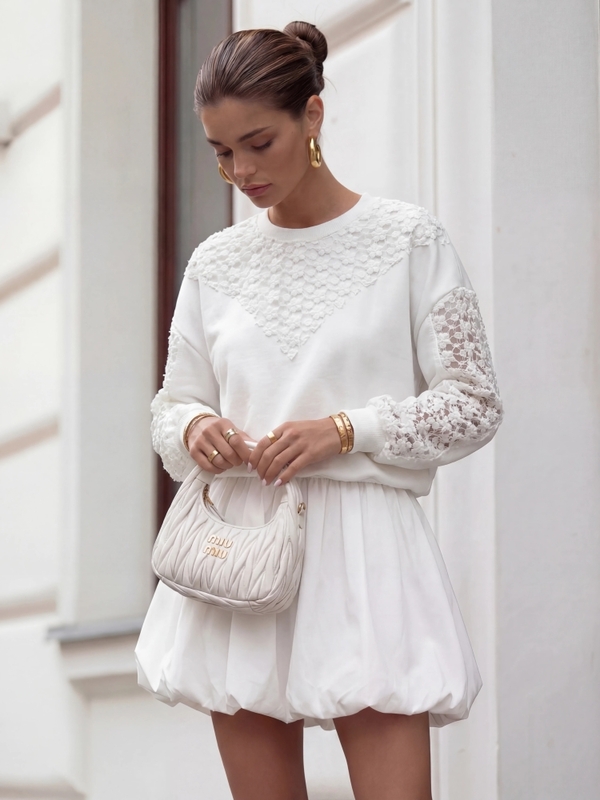 Sweatshirt Felicia Ecru