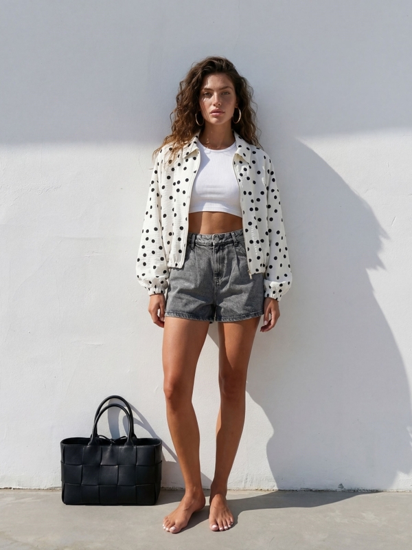 Jacket Elara Dots Ecru