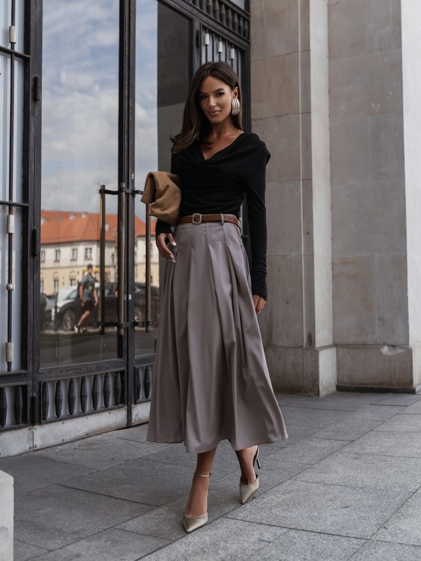Dress Geraldia New Black Beige