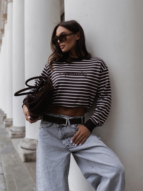 Bluza Luna Cappuccino Brown Różowa