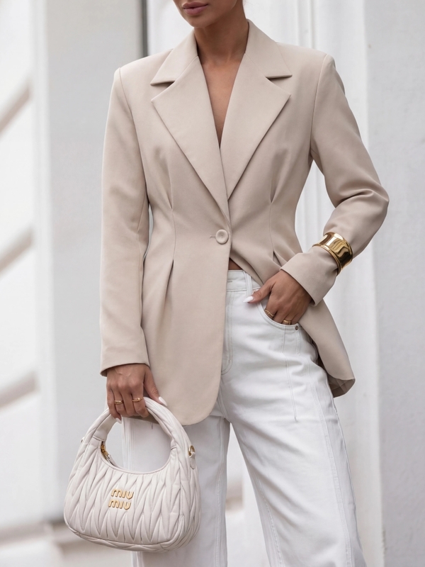 Marynarka Claressa Beżowa