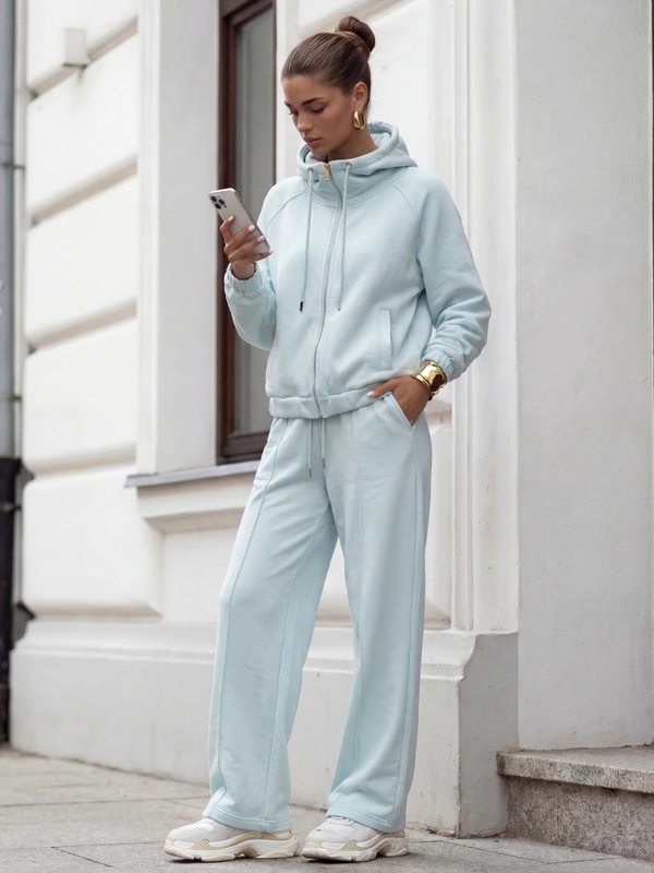 Spodnie Frankos Błękitne